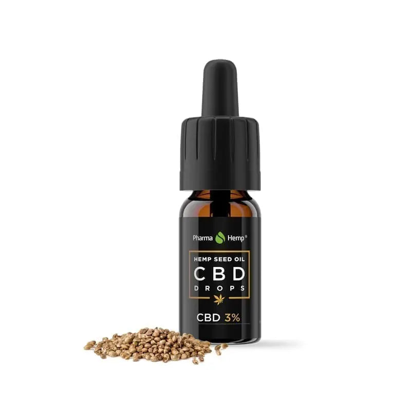 3% Full Spectrum CBD Olía m/ Hampfræolíu frá Pharmahemp